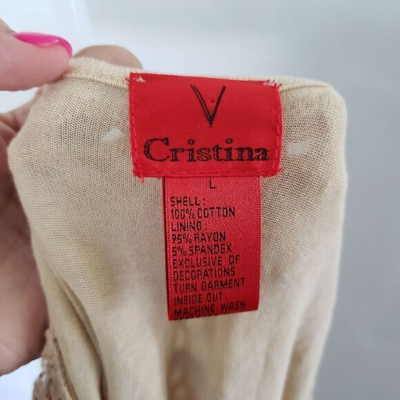 V Cristina Crocheted Embroidered Long Sleeve Boho Top - Picture 5 of 5